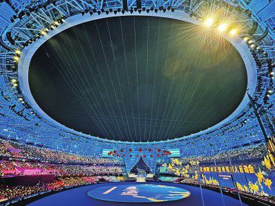 杭州亚残运会开幕式璀璨绽放 听障儿童合唱引共