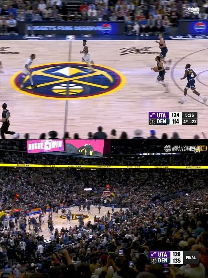 爵士放水掘金逆转，约基奇穆雷创历史首对双星